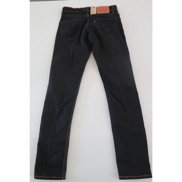 Levi's 511 Men's Sz 29x32 Black Slim Fit Straight Leg Denim Jeans - Picture 2 of 6